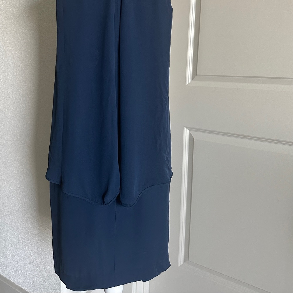 THEORY Womens Sleeveless Dress Lyall Solid Blue - Picture 8 of 9